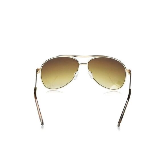 Jessica Simpson J106 GLD Aviator Sunglasses Gold Tone Brown Sunnies Shades - Picture 5 of 13